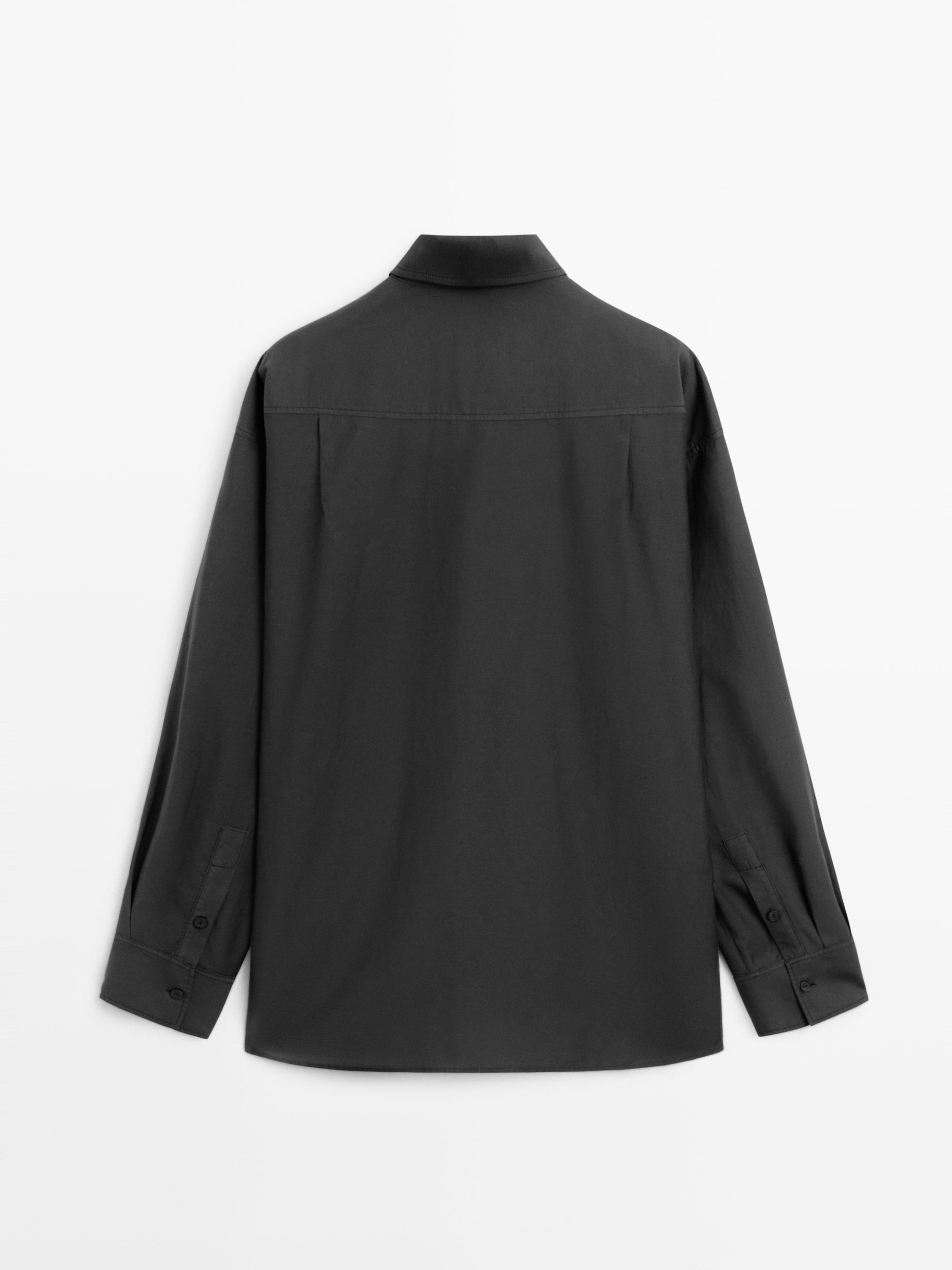 Flowing cotton-silk shirt